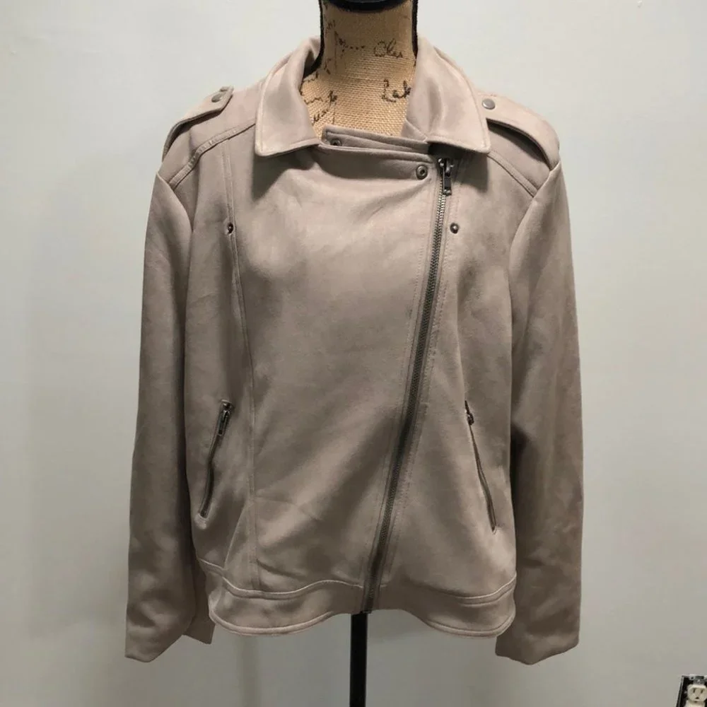 {Philosophy} Faux Suede Taupe Jacket - Picture 4 of 11